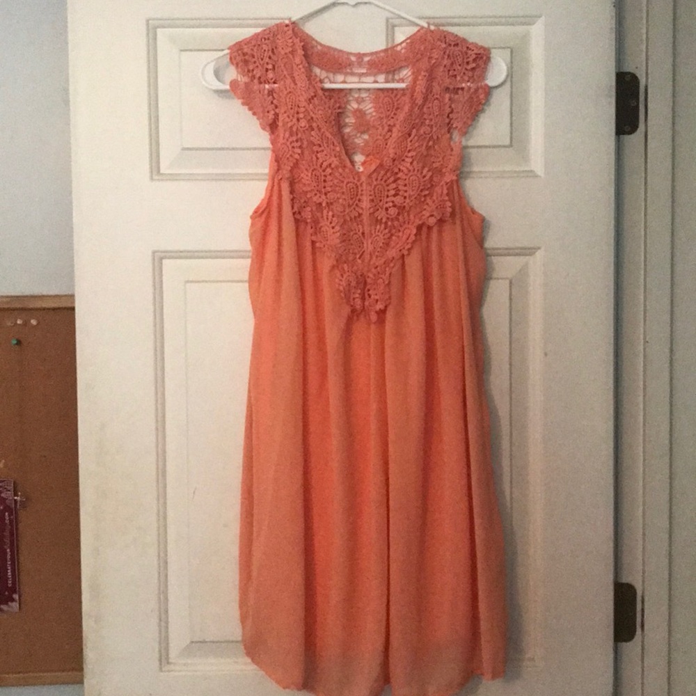 Peach dress